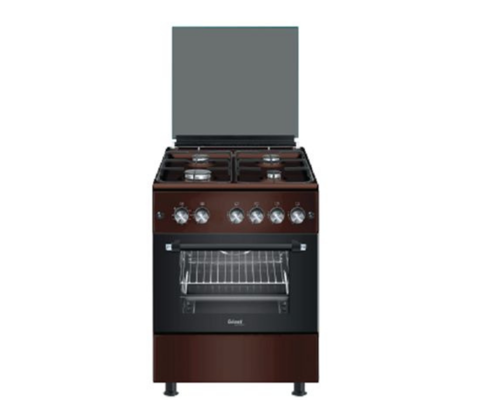 CUISINIERE STYLE 4 F MARRON AVEC VENTILO