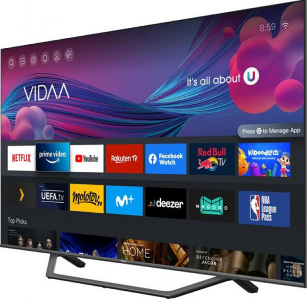 65A7H HISENSE TELEVISEUR HISENSE SMART QLED 4K 65" / SERIE A7